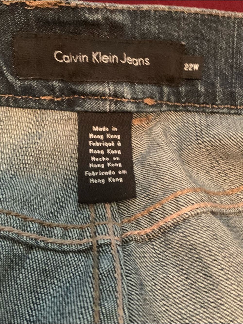 Calvin Klein Authentic Women’s Navy Bootcut Jeans 22W - Picture 4 of 11